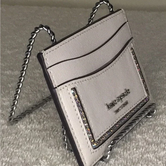Kate Spade Cream Card Holder with AB stone Accents limited edition - Picture 3 of 11